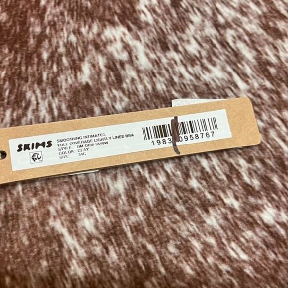SKIMS Smoothing Full Coverage Lightly Lined Bra Clay 34C NWT - Picture 5 of 10